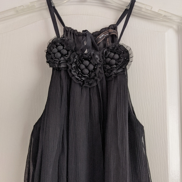 BCBG Maxazria Petites Silk Halter Dress Size S - Picture 1 of 3